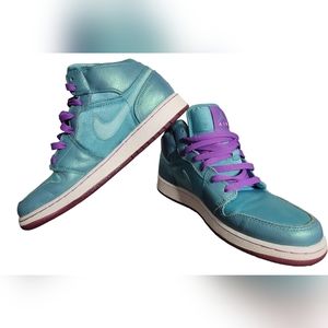 Nike Air Jordan 1 Phat Blue Purple GS Girls Youth Size 7 364781-401